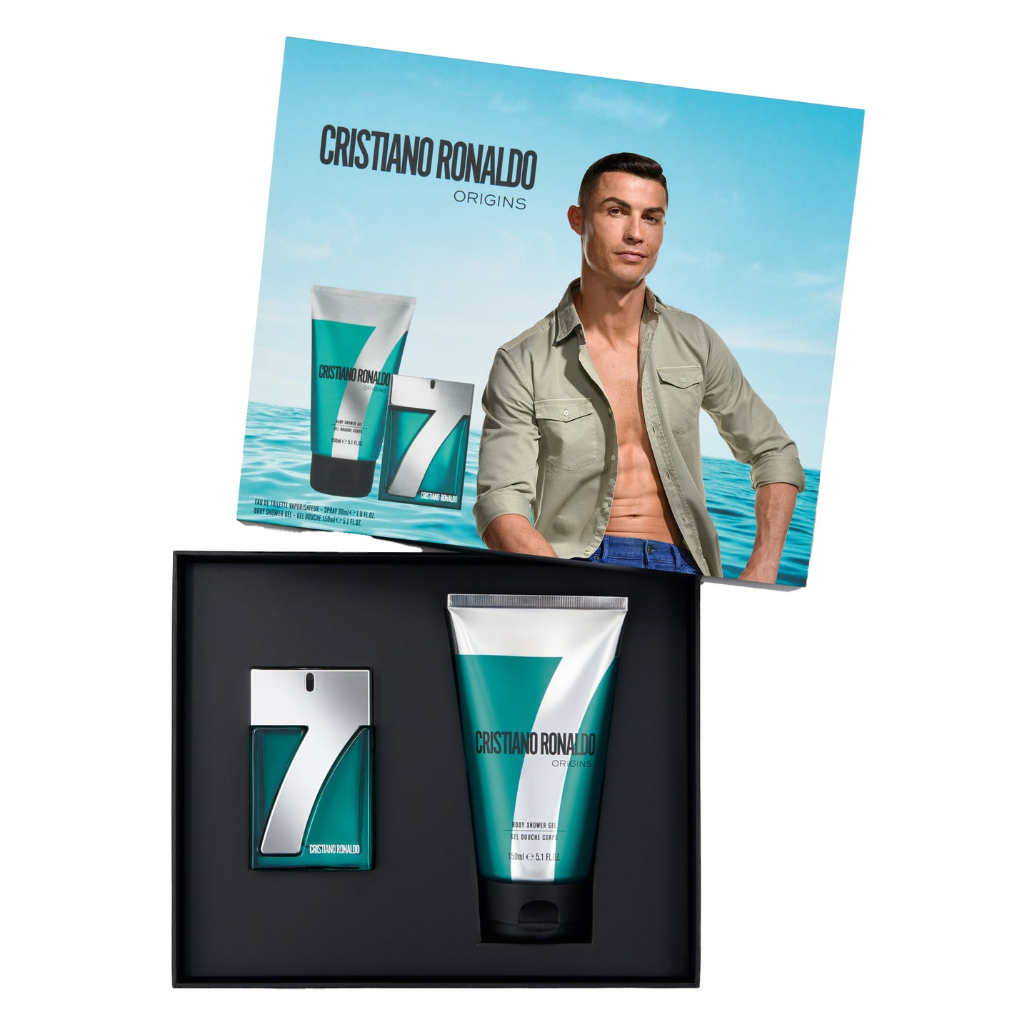 Cristiano Ronaldo 7Origins Geschenkset Eau de Toilette 30ml + Shower Gel 150ml