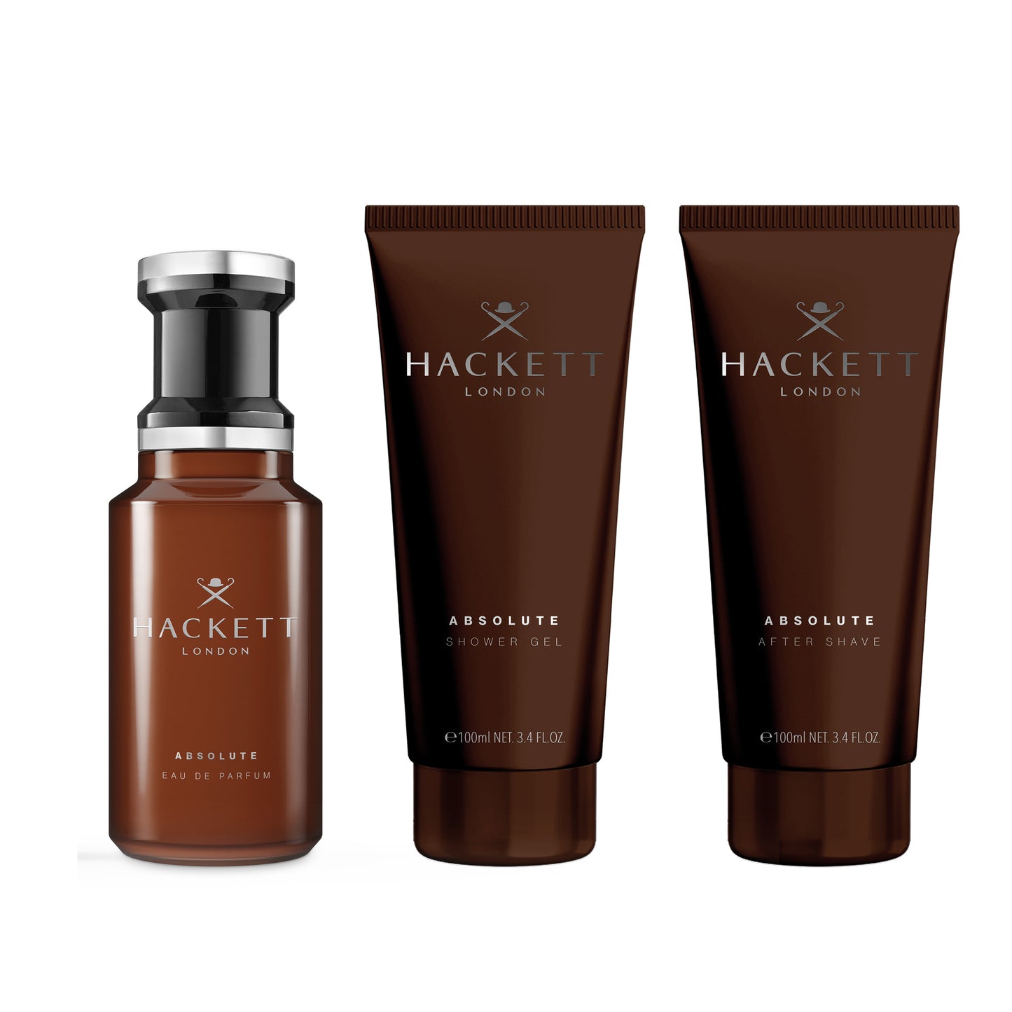 Hackett Absolute Geschenkset Eau de Parfum 100ml + Shower Gel 100ml + After Shave Balm 100ml