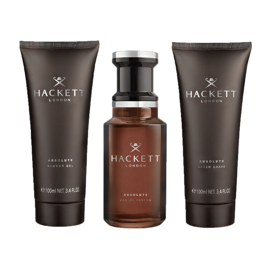 Hackett Absolute Geschenkset Eau de Parfum 100ml + Shower Gel 100ml + After Shave Balm 100ml