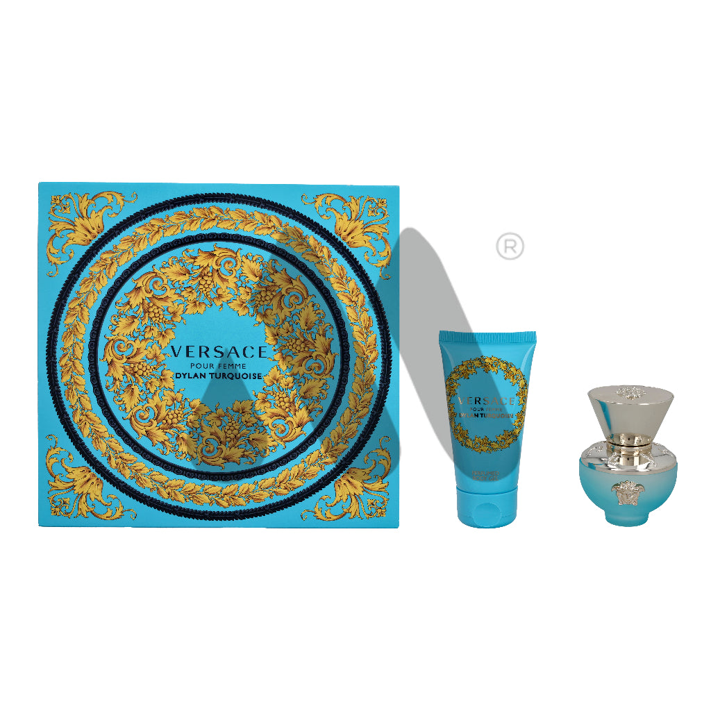 Versace Pour Femme Dylan Turquoise Geschenkset Eau de Toilette 30ml + Body Gel 50ml