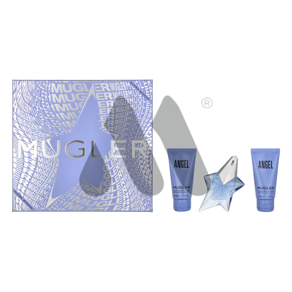 Thierry Mugler Angel Geschenkset EdP Refillable 25ml + Shower Gel 50ml + Body Lotion 50ml